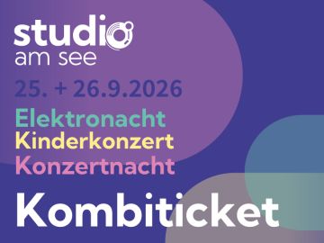 Tickets für STUDIO am See 2026 - Kombiticket am 25.09.2026 - Karten kaufen